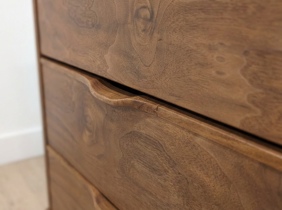 Mid-Century Modern Walnut Double Dresser