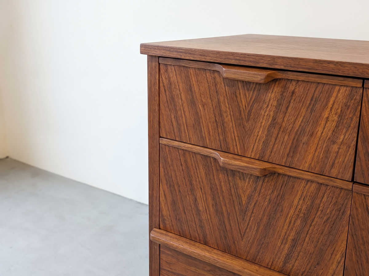 Kaufman Walnut 9-Drawer Dresser with Bookmatched Grain