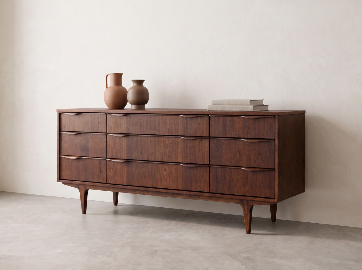 Viscol Dark Walnut 9-Drawer Signature Dresser