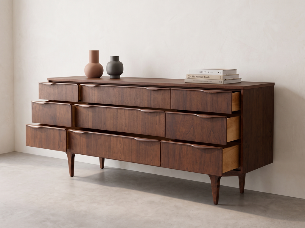 Viscol Dark Walnut 9-Drawer Signature Dresser