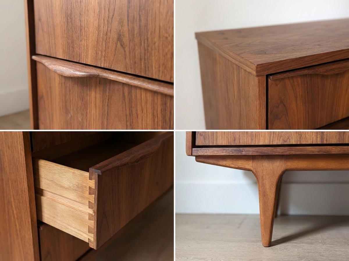 Viscol 7-Draw Walnut Dresser