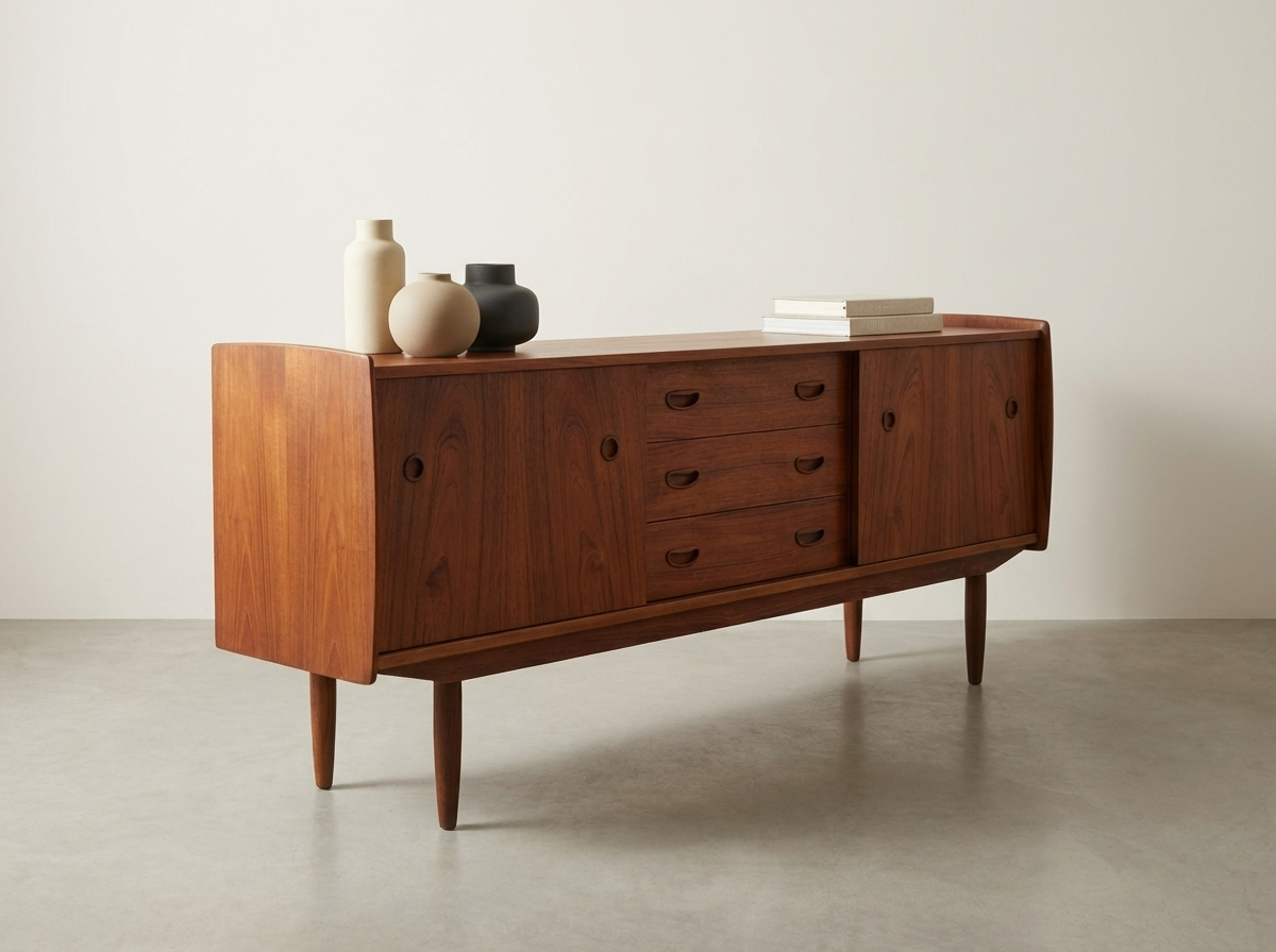 Danish Mid-Century Modern Teak Sideboard