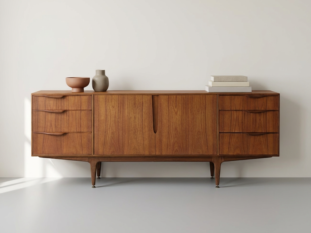 Ultra Rare Mcintosh Mid-Century Solid Teak Sideboard