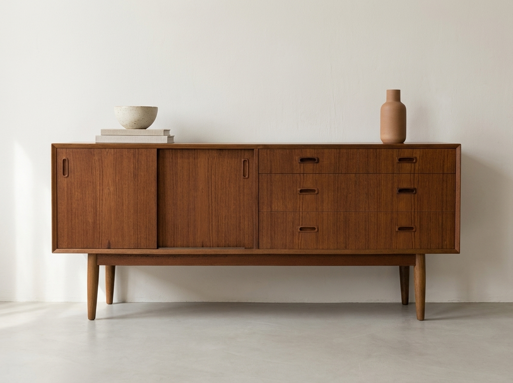 Lyby Mobler Mid-Century Solid Teak Sideboard