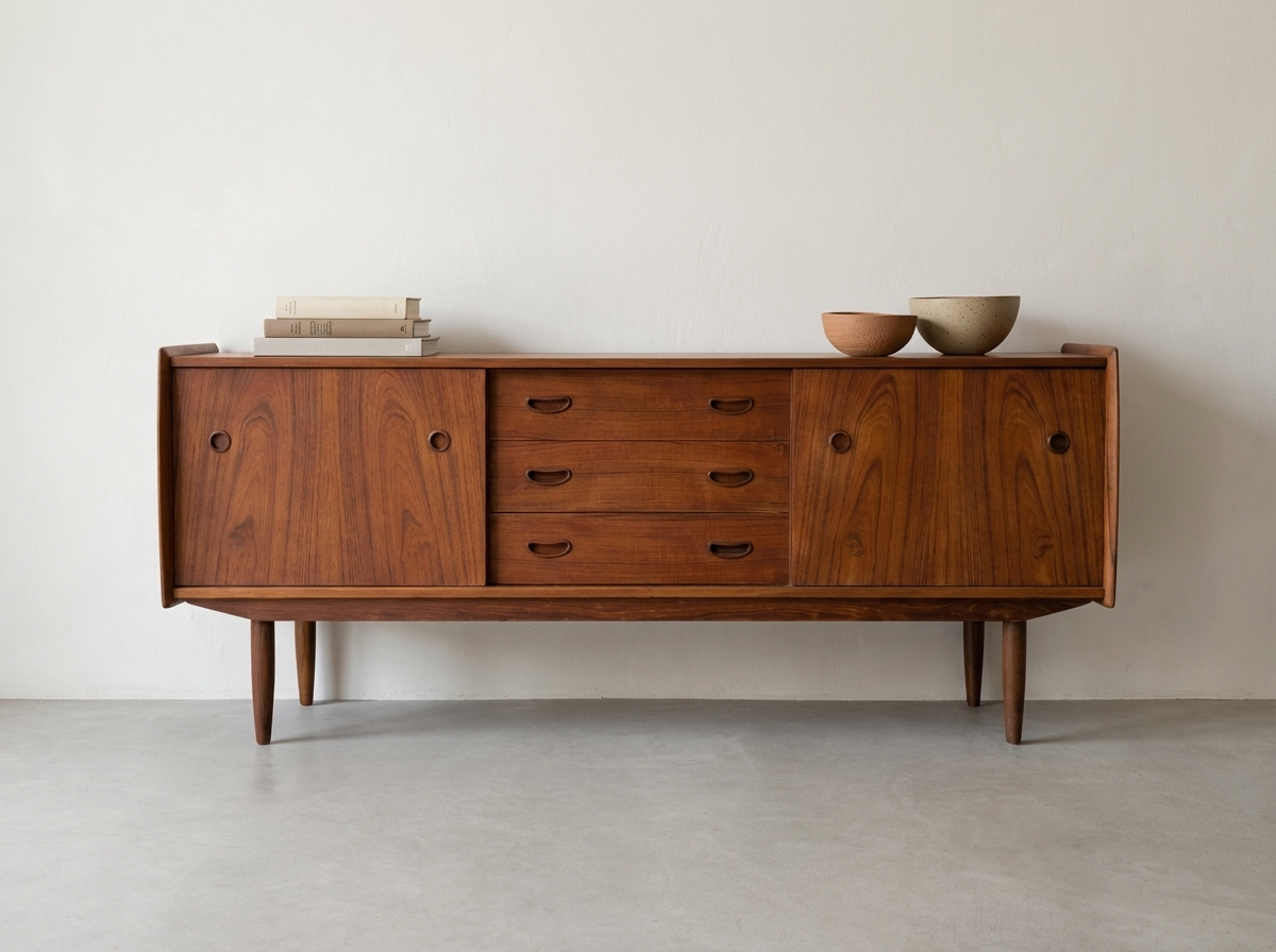 Danish Mid-Century Modern Teak Sideboard