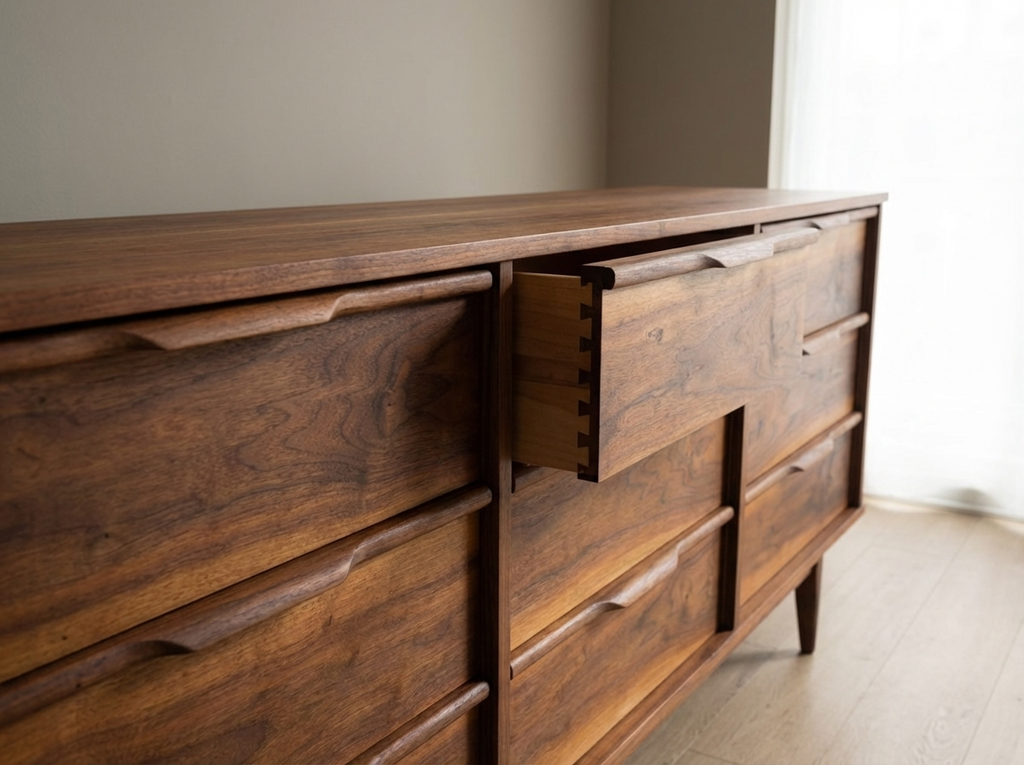 Princeville 9-Drawer Walnut Dresser