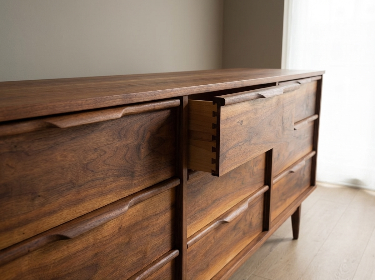 Princeville 9-Drawer Walnut Dresser