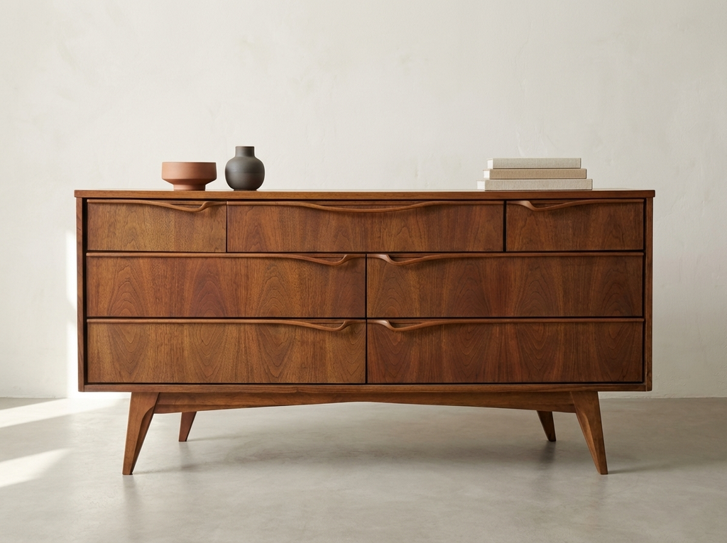 Ultra Rare Viscol 7-draw Walnut Dresser