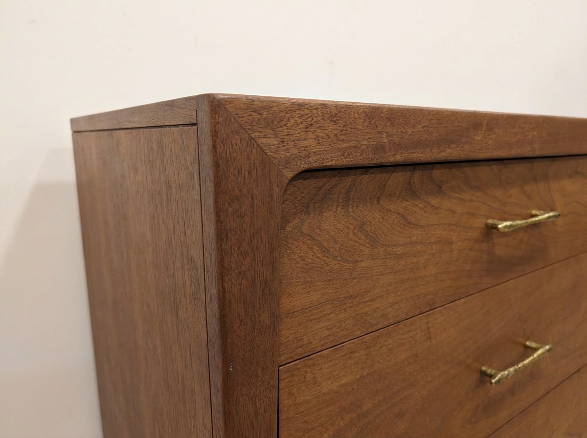 Atomic Mid-Century Walnut Dresser