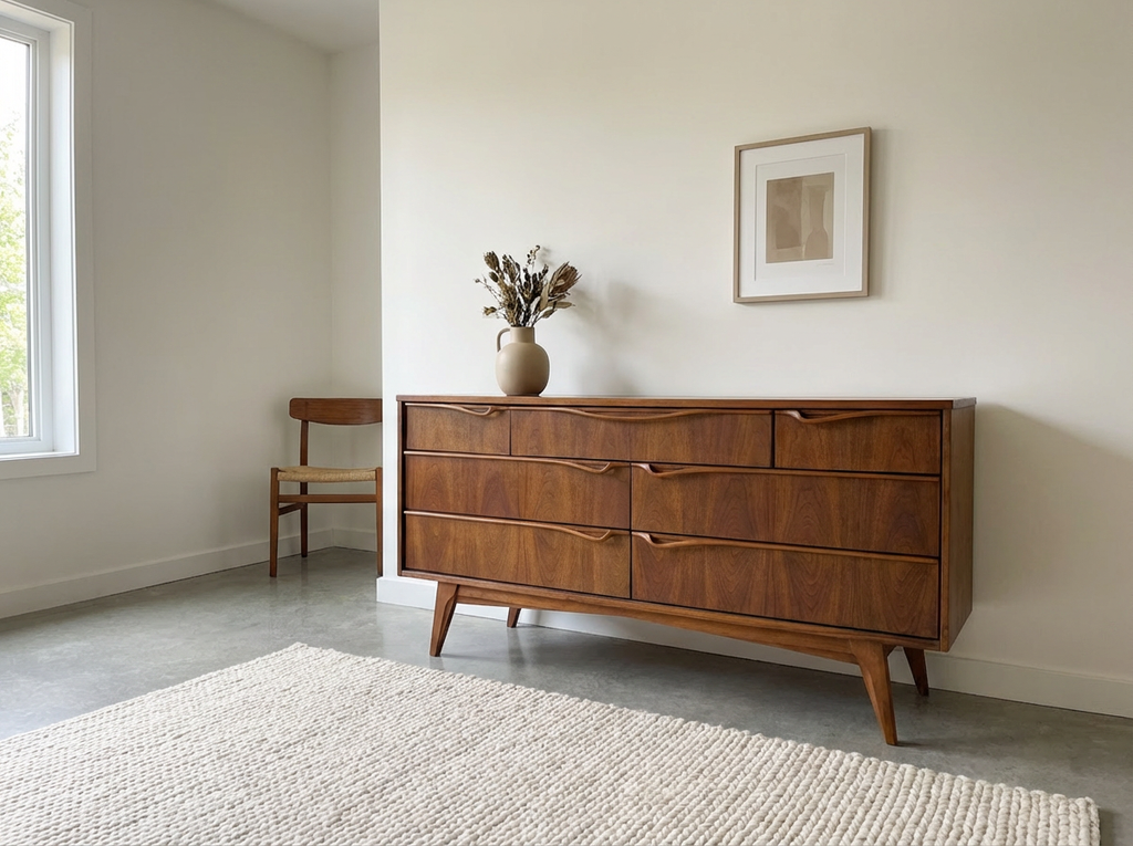 Ultra Rare Viscol 7-draw Walnut Dresser