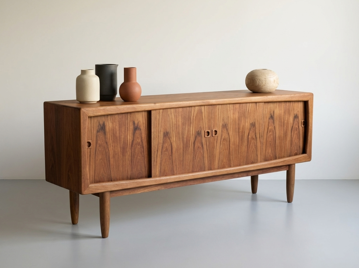 Danish HP Hansen Mid-Century Teak Sideboard