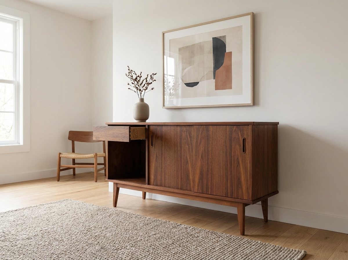 Kaufman Walnut Credenza