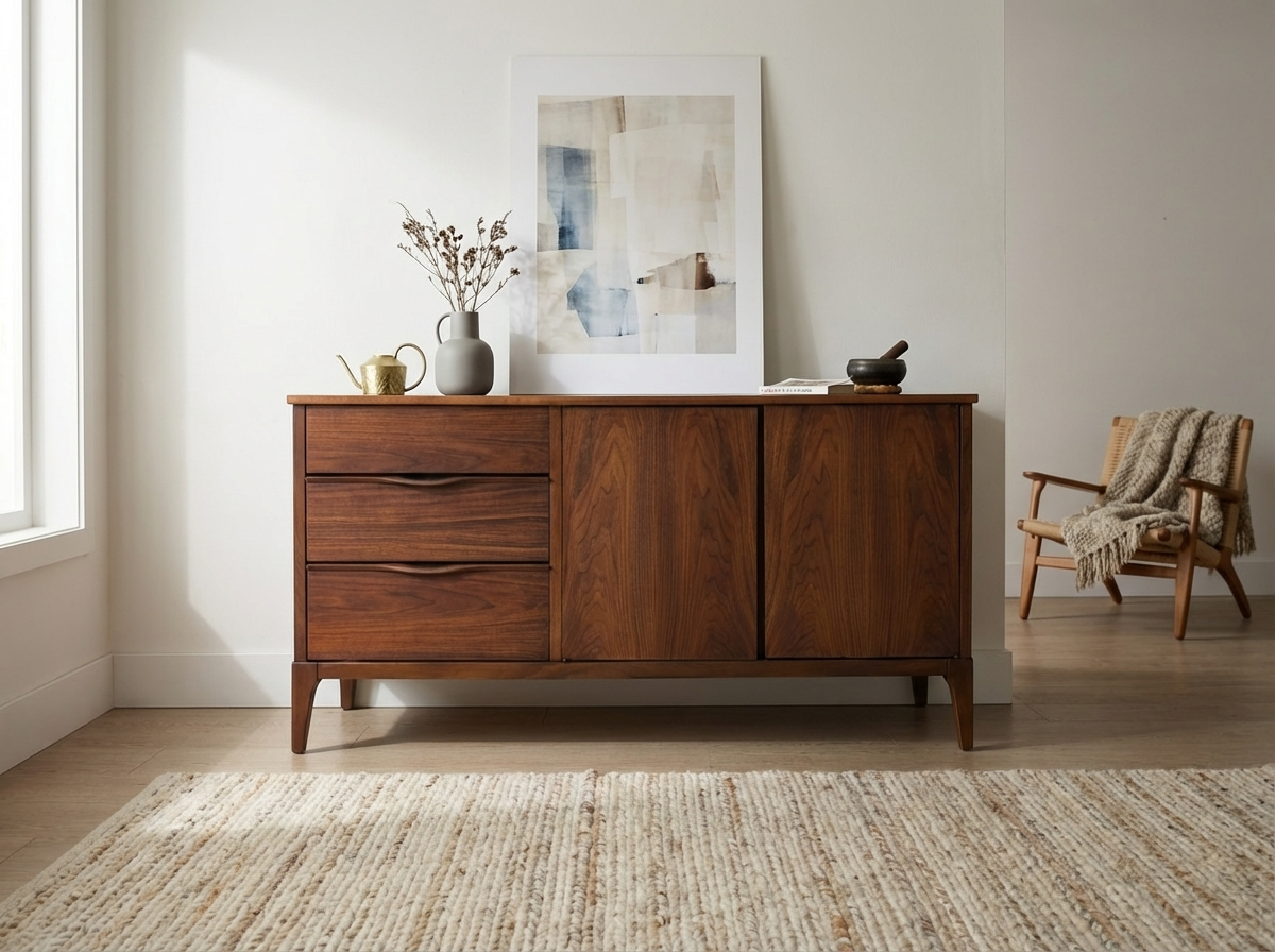 Kaufman Walnut Credenza
