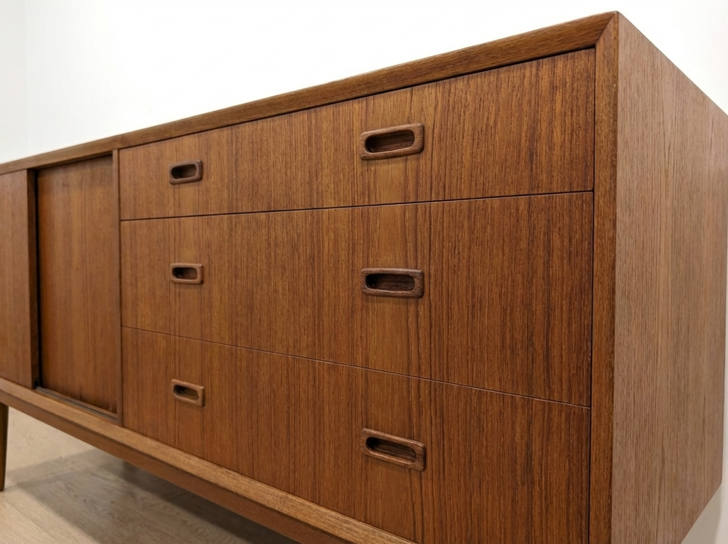 Lyby Mobler Mid-Century Solid Teak Sideboard