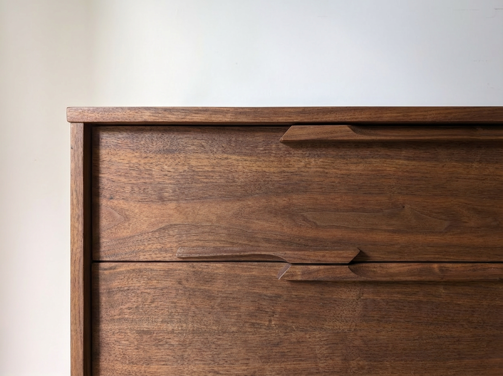Vic-Art Mid-Century Walnut 9-Drawer Dresser